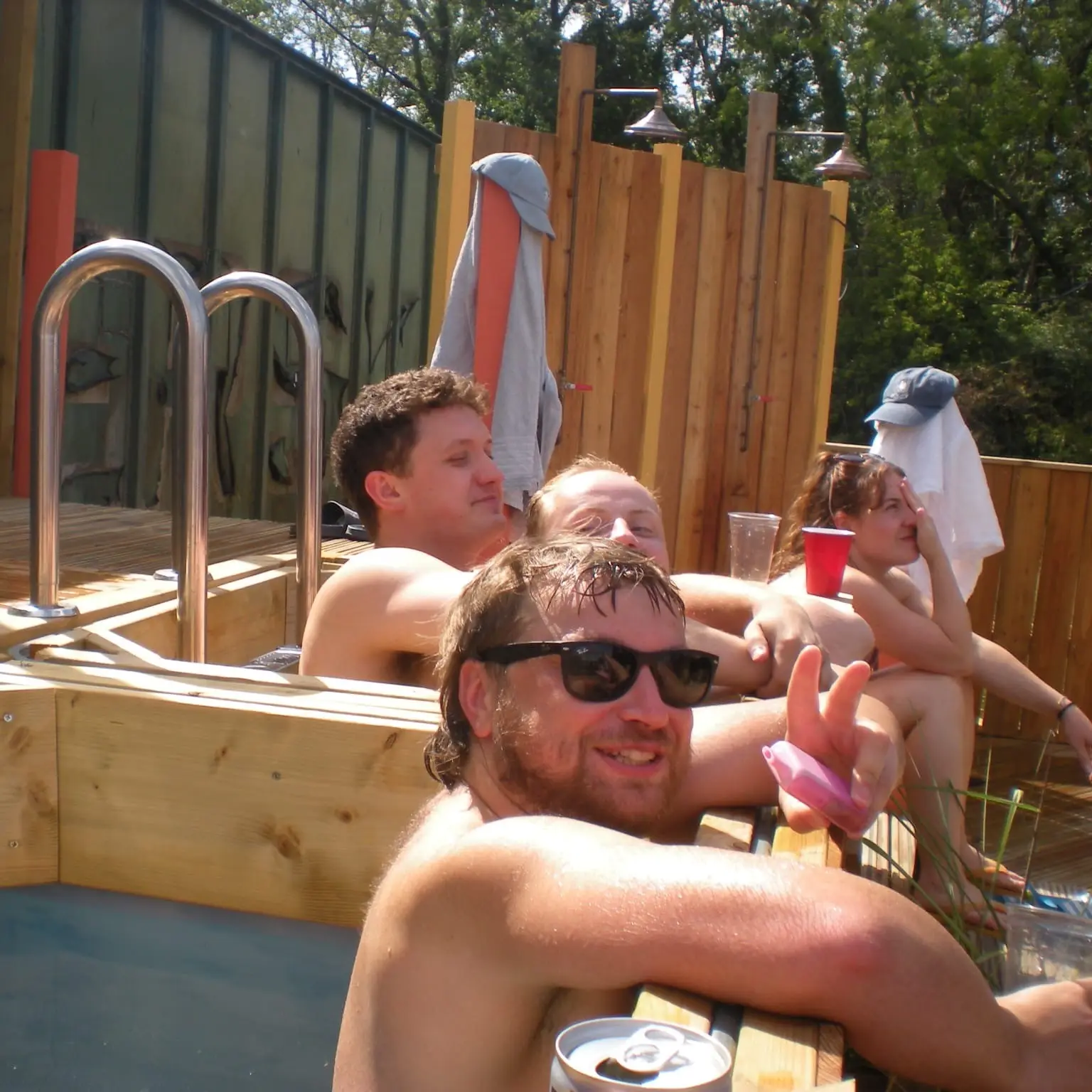 Balta Chill sauna deck at Dene Farm