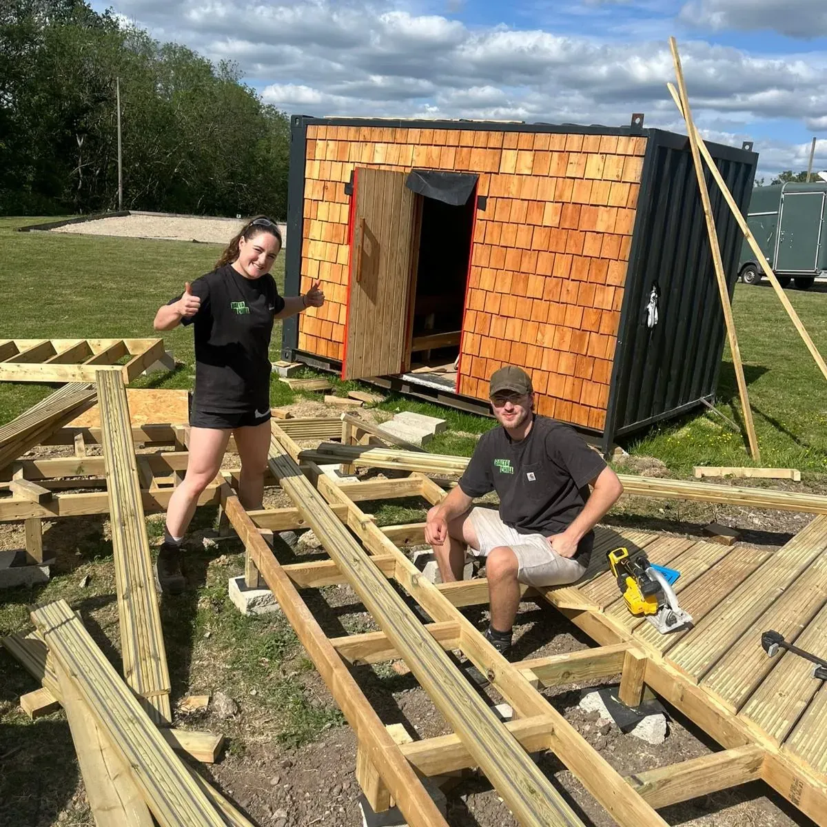 The workshop before the build